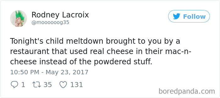 Parenting Food Tweet