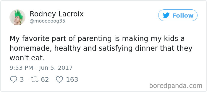 Parenting Food Tweet