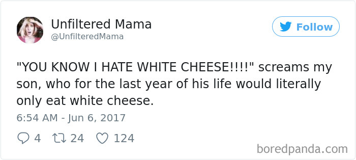 Parenting Food Tweet