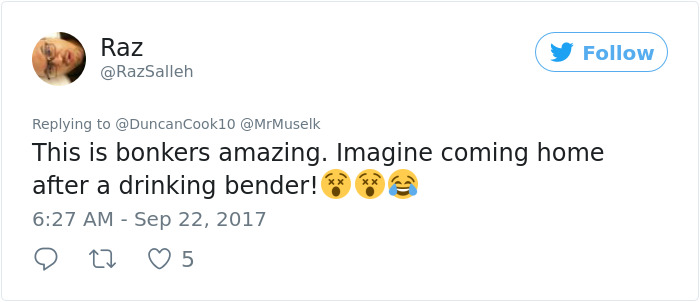 Genius Optical Illusion On This Floor Stops People From Running In The Hallway