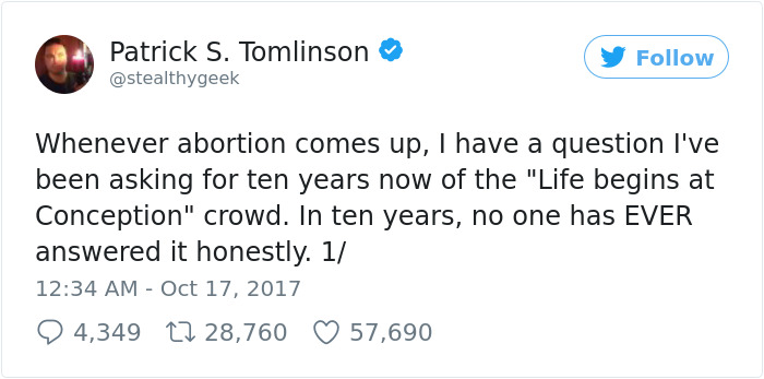 This Man Asked A Simple Question Online That Shut Down The Whole Anti-Abortion Argument This Man Asked A Simple Question Online That Shut Down The Whole Anti-Abortion Argument