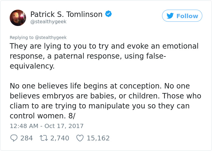 This Man Asked A Simple Question Online That Shut Down The Whole Anti-Abortion Argument This Man Asked A Simple Question Online That Shut Down The Whole Anti-Abortion Argument