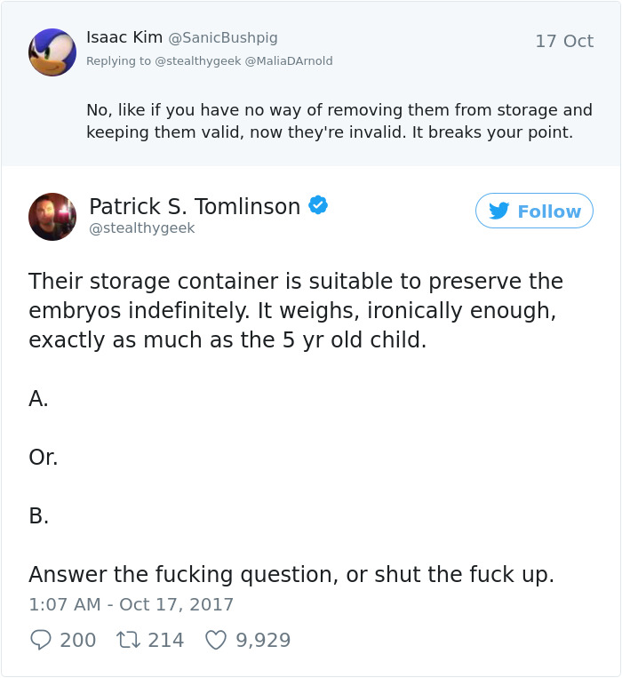 This Man Asked A Simple Question Online That Shut Down The Whole Anti-Abortion Argument