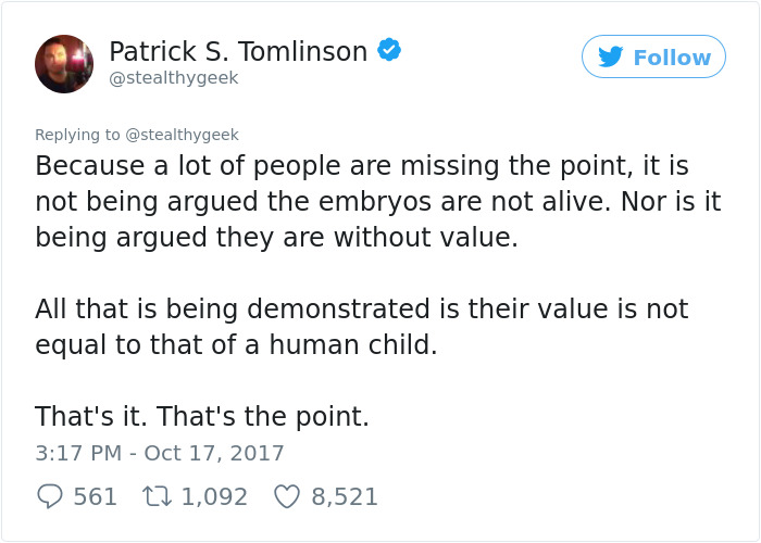 This Man Asked A Simple Question Online That Shut Down The Whole Anti-Abortion Argument This Man Asked A Simple Question Online That Shut Down The Whole Anti-Abortion Argument