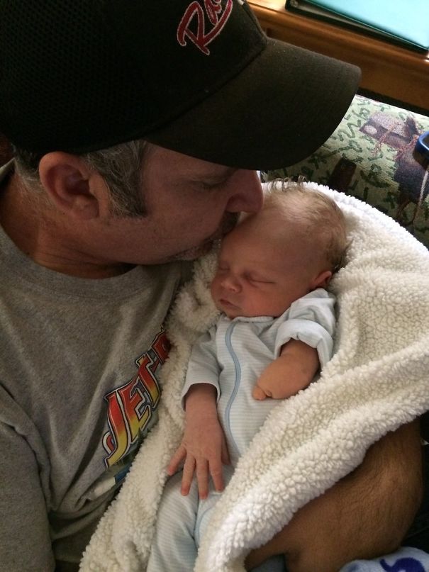 Parker Meeting Grandpa For The First Time