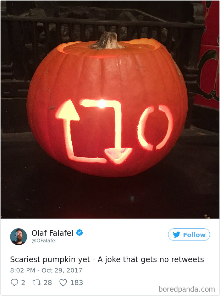 Scary carved pumpkin with a Wi-Fi symbol and battery icon, humorously representing social media anxiety.