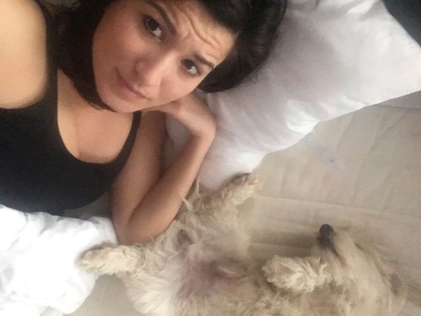 I Just Woke Up To The Balls Of My Dog In My Face