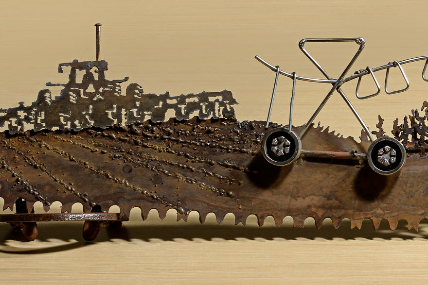 The Planter On The Left, Then The Irrigated Crops And Finally Harvested By The Combine