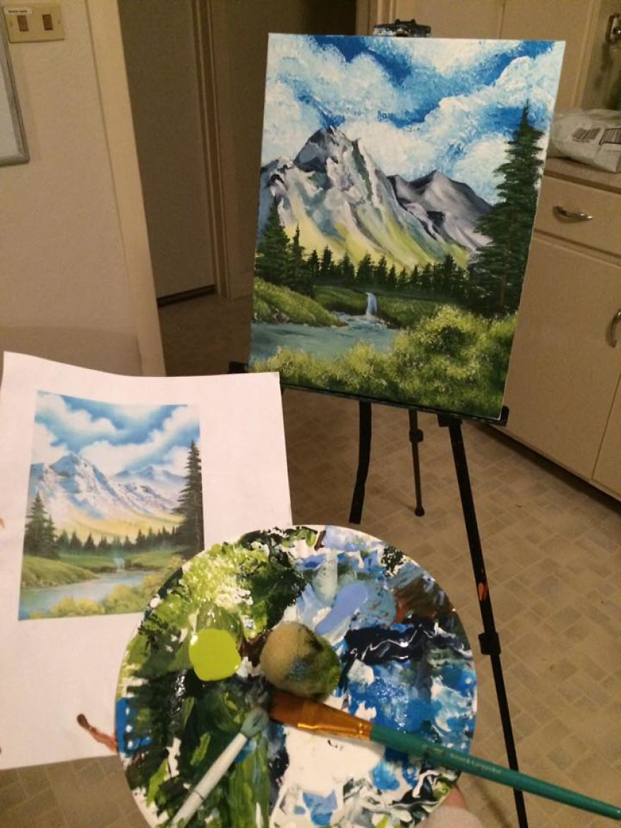 A Happy Little Costume Inspired By Bob Ross