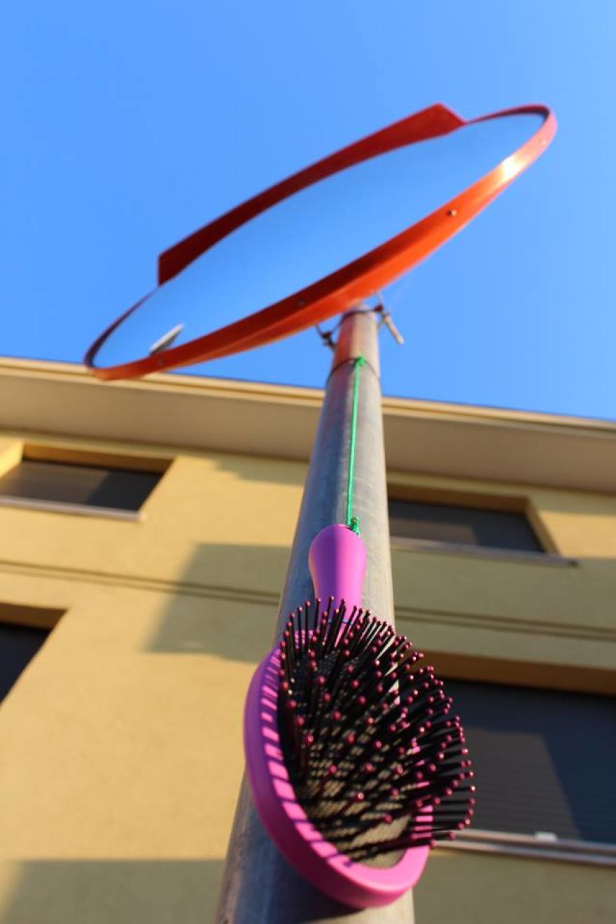 A Street Artist Jokes With The Urban Environment And Creates Playful Installations For The Passersby