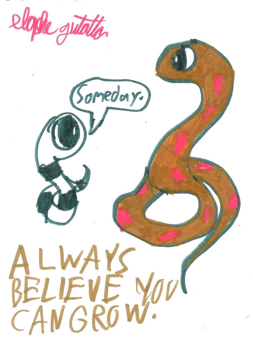 I Make Cute Drawings To Show People Snakes Aren't Evil