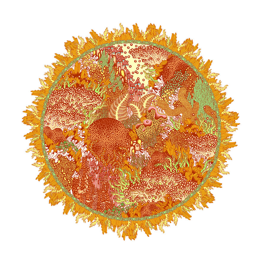 I Create Colorful Detailed Ecosystems