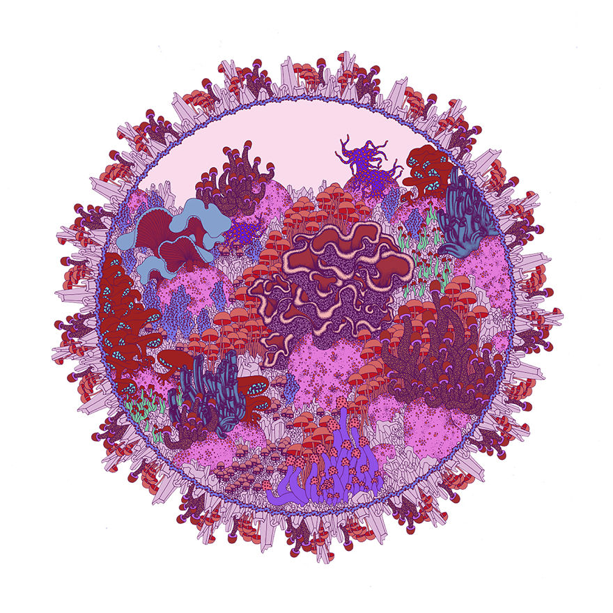 I Create Colorful Detailed Ecosystems