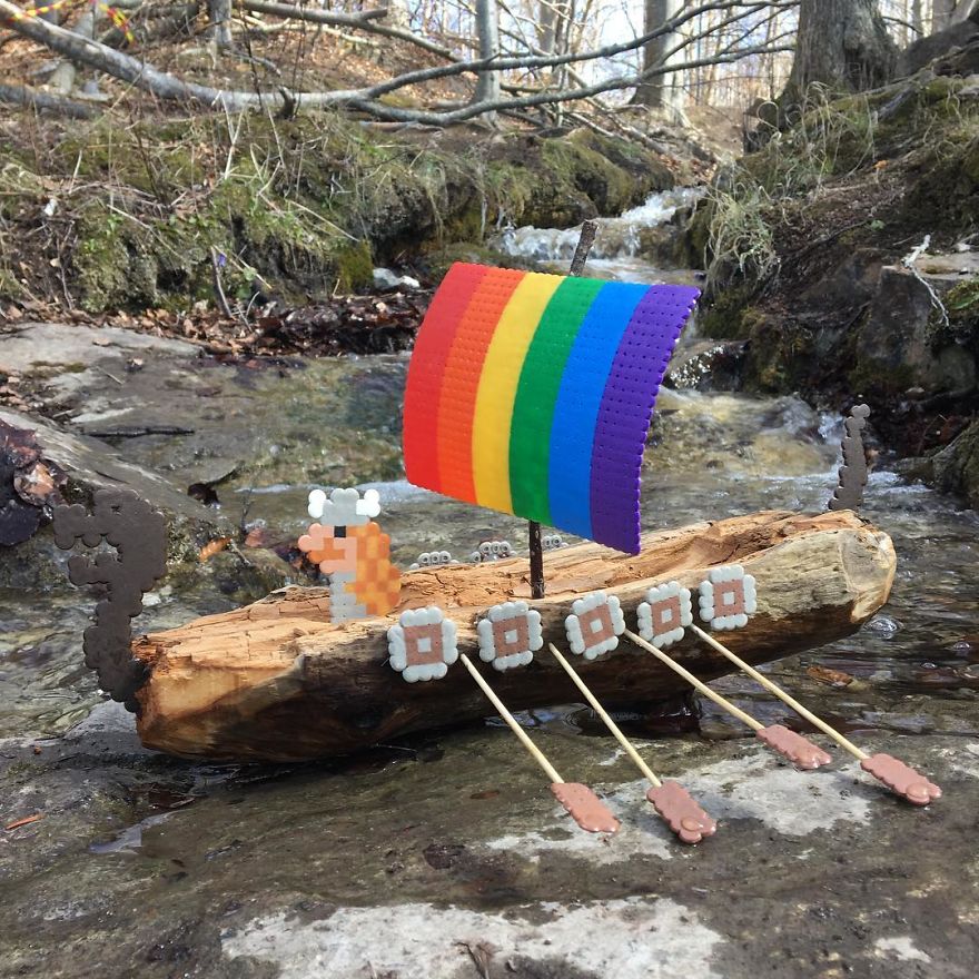 Artist Mixes Pixel Art With Reality And The Result Was Really Fun