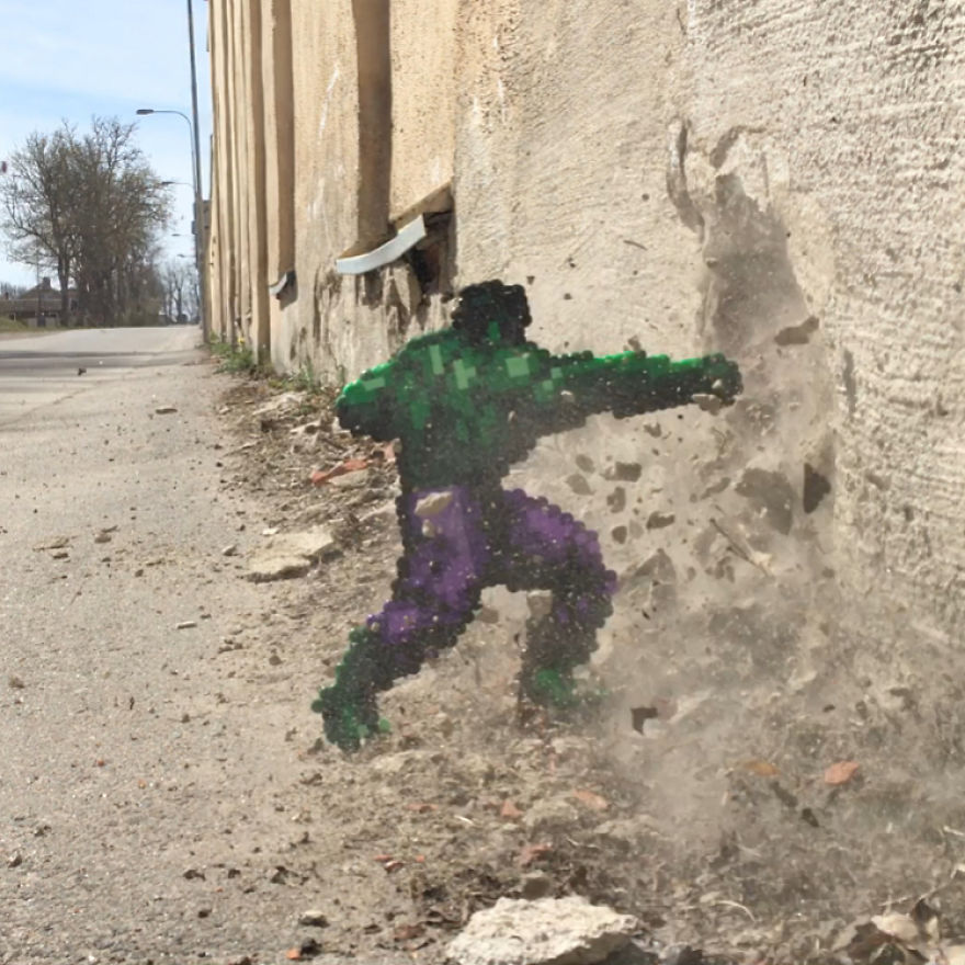 Artist Mixes Pixel Art With Reality And The Result Was Really Fun