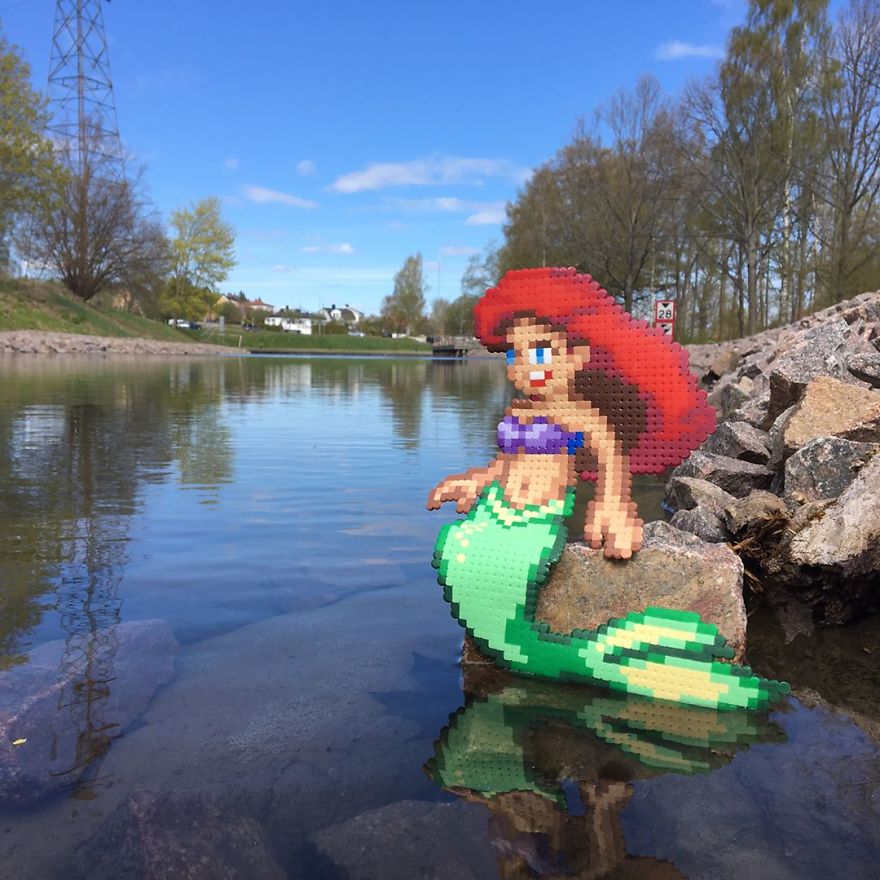 Artist Mixes Pixel Art With Reality And The Result Was Really Fun