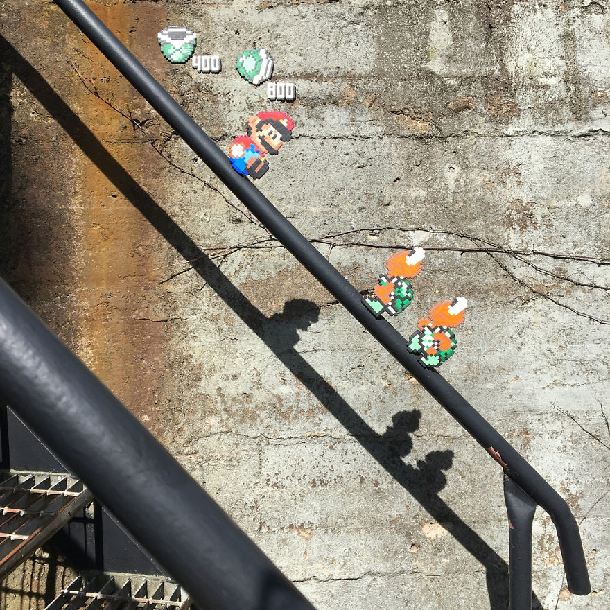 Artist Mixes Pixel Art With Reality And The Result Was Really Fun