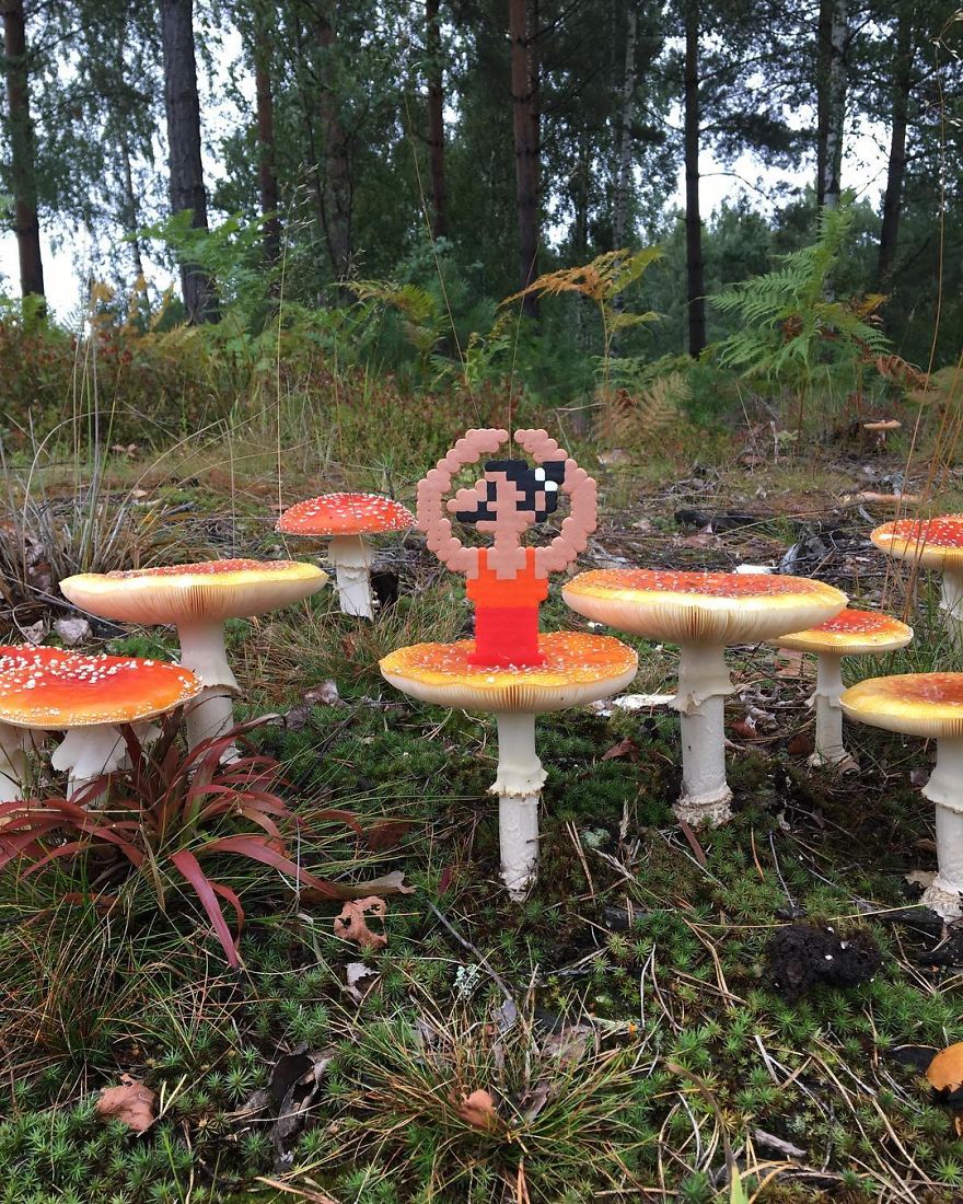 Artist Mixes Pixel Art With Reality And The Result Was Really Fun