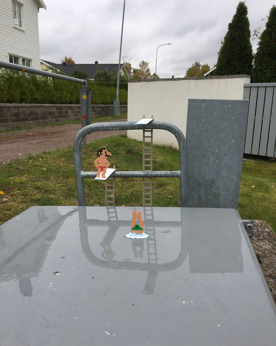 Artist Mixes Pixel Art With Reality And The Result Was Really Fun