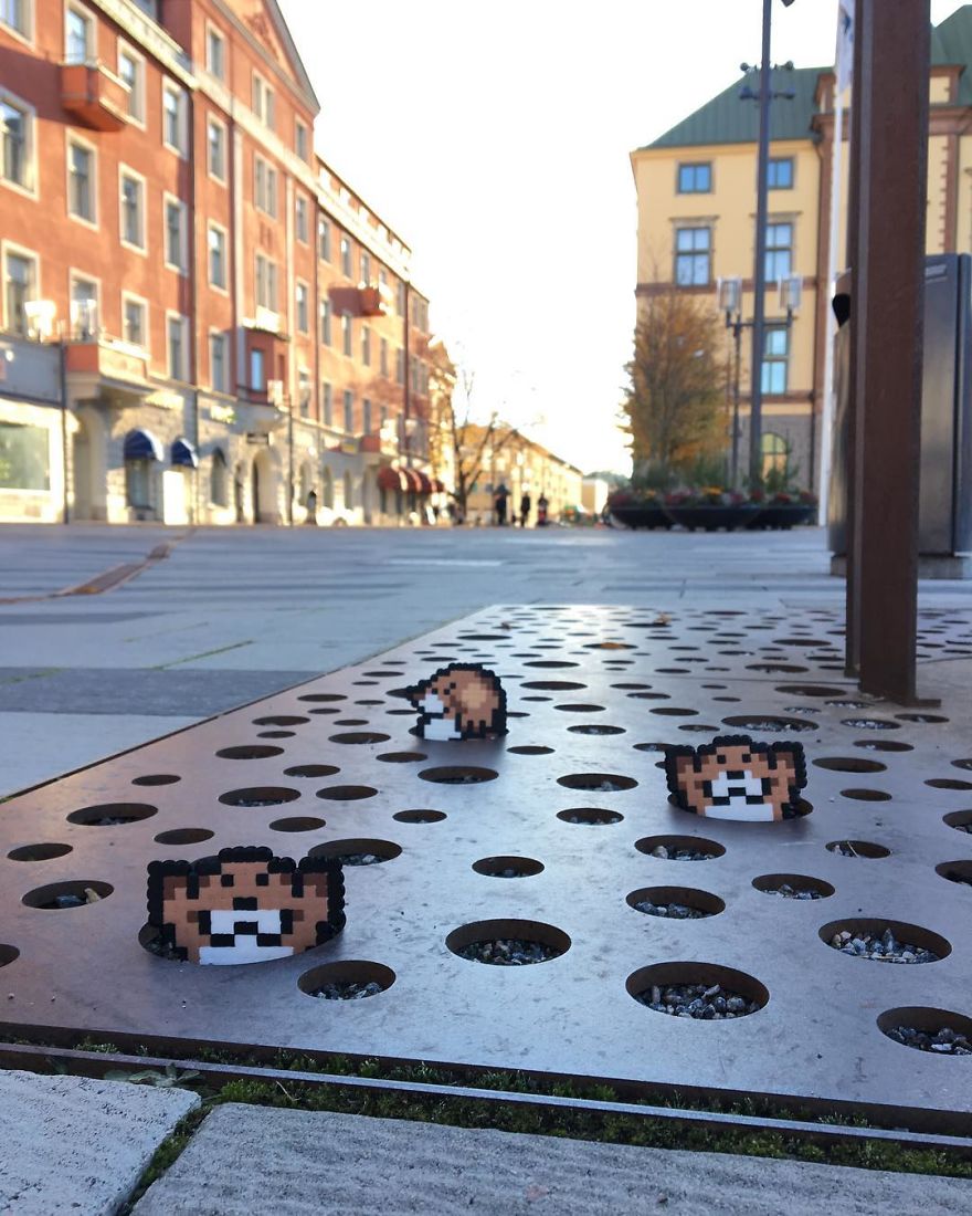Artist Mixes Pixel Art With Reality And The Result Was Really Fun