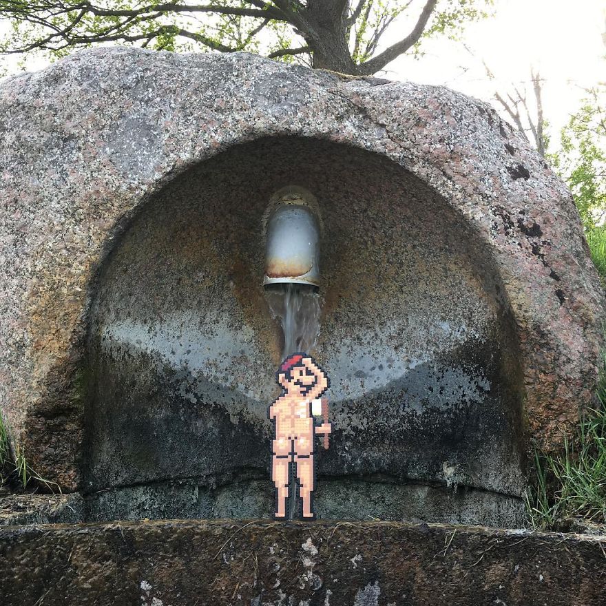 Artist Mixes Pixel Art With Reality And The Result Was Really Fun