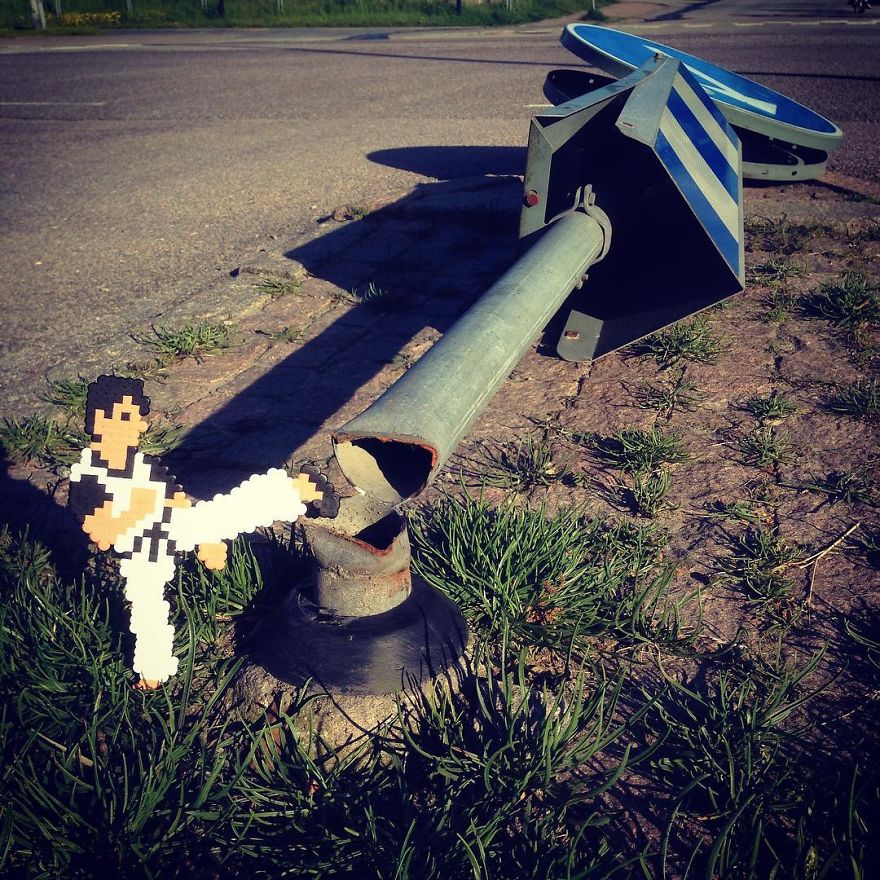 Artist Mixes Pixel Art With Reality And The Result Was Really Fun