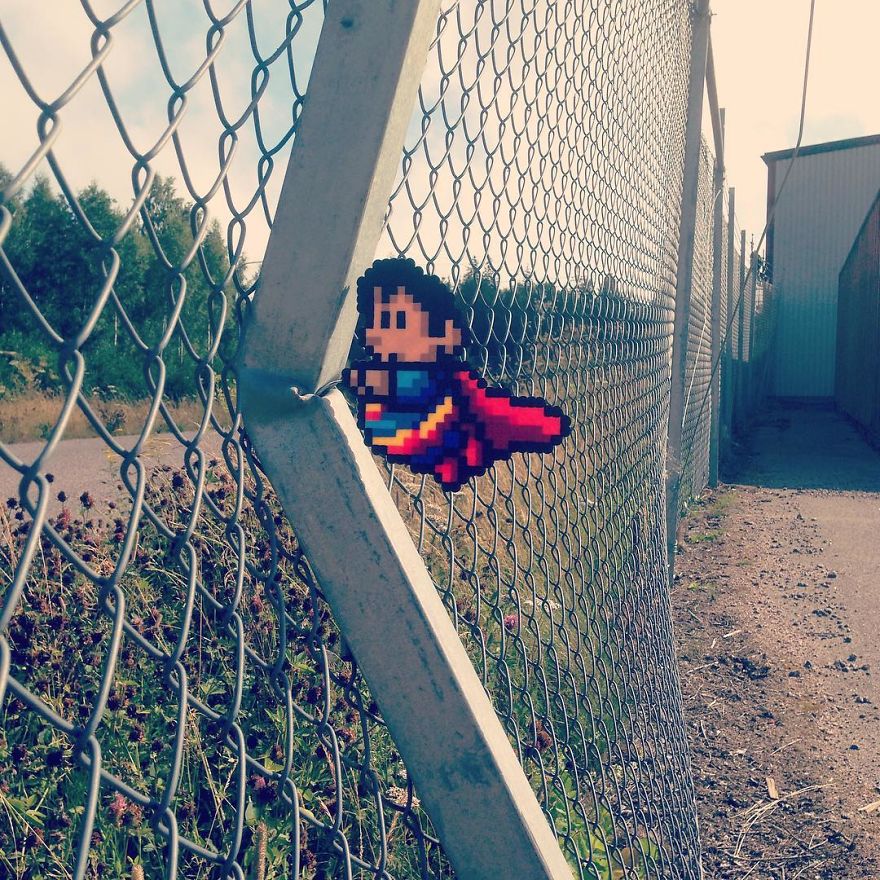 Artist Mixes Pixel Art With Reality And The Result Was Really Fun