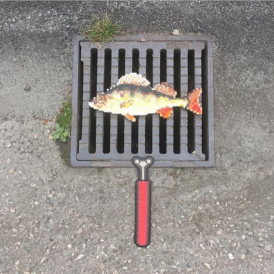 Artist Mixes Pixel Art With Reality And The Result Was Really Fun