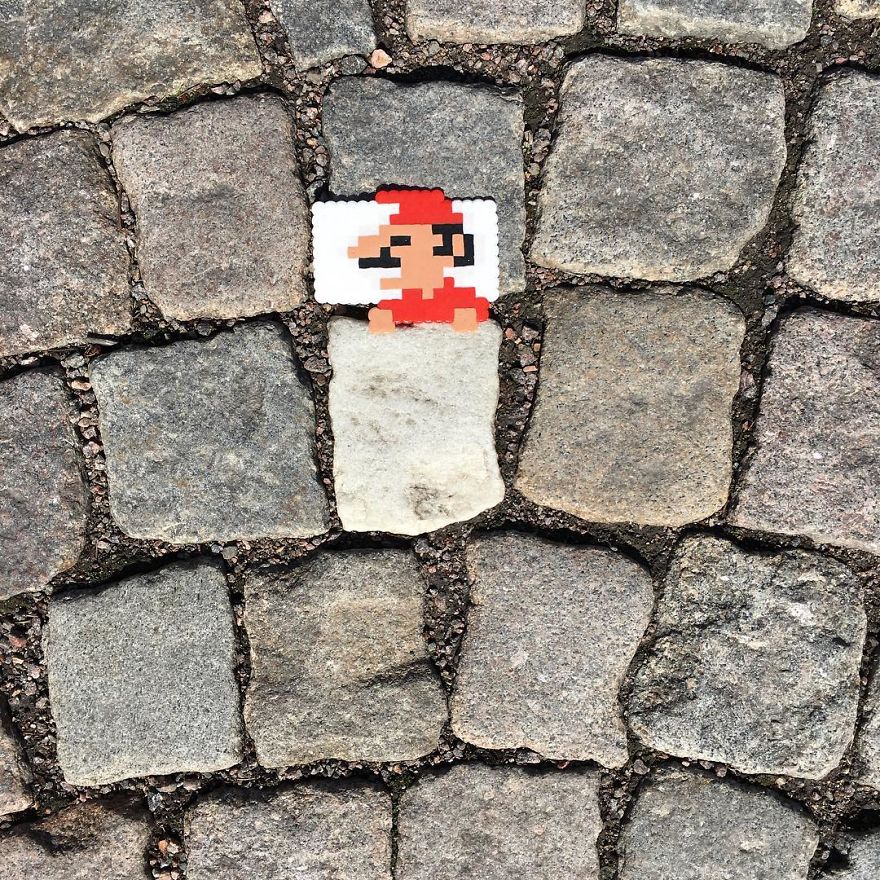 Artist Mixes Pixel Art With Reality And The Result Was Really Fun