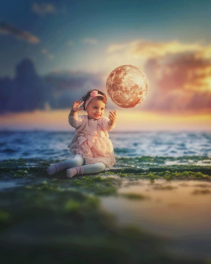 I Took Photos Of My Family And Digitally Edited Them Into A Crazy Fantasy Land