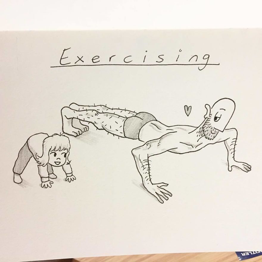 When I Exercise At Home Poppy Likes To Join In And Tries To Imitate The Positions I Get Into 