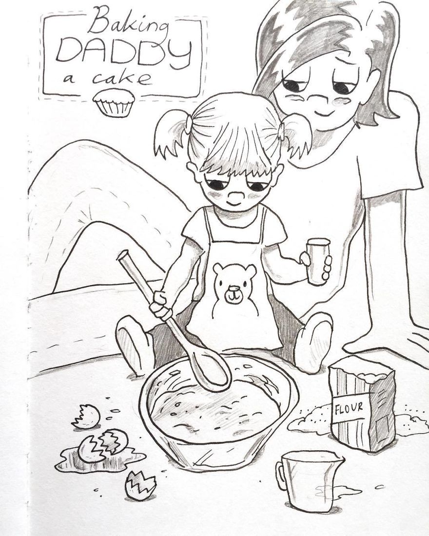 Poppy Loves To Bake With Mummy. She Sits On The Floor And Helps With The Mixing And The Sprinkling And The Pouring 