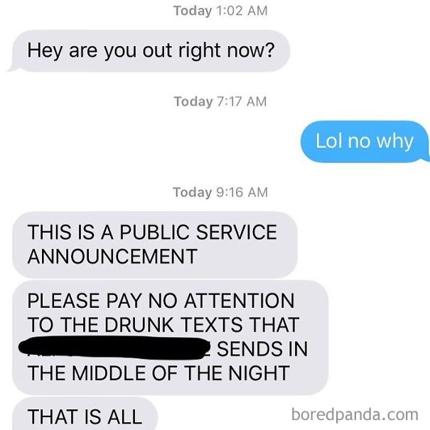 Drunk Texting