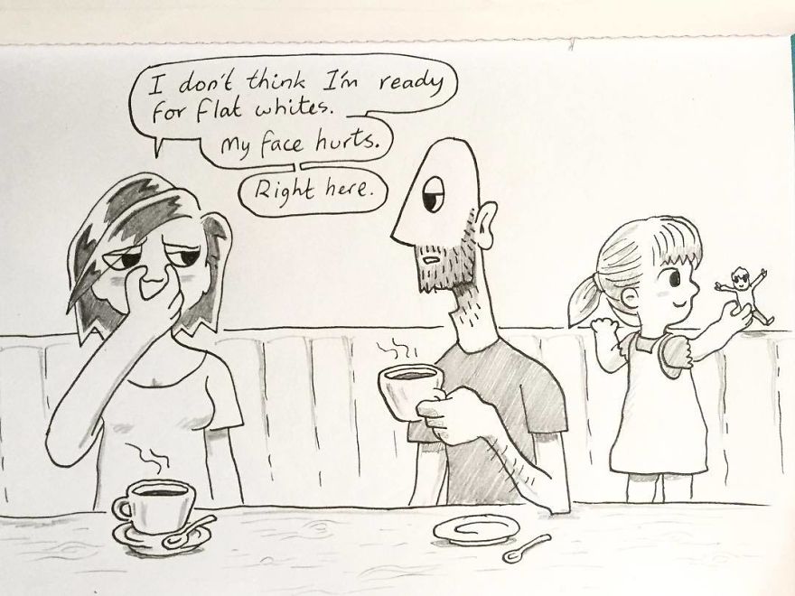 The Other Day When We Went For A Coffee I Tried To Introduce Kellie To The Pleasures Of A Flat White. It Was A Little Too Strong For Her And She Spent The Rest Of The Day Telling Me She Felt Weird