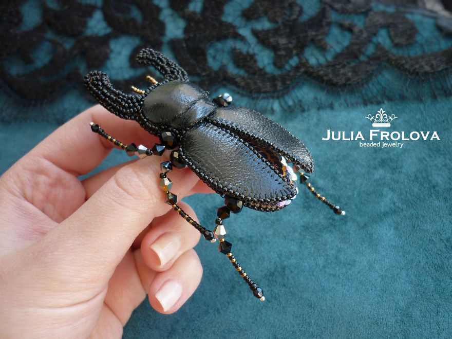 Beetles Reunion: Beaded Insects By Julia Frolova
