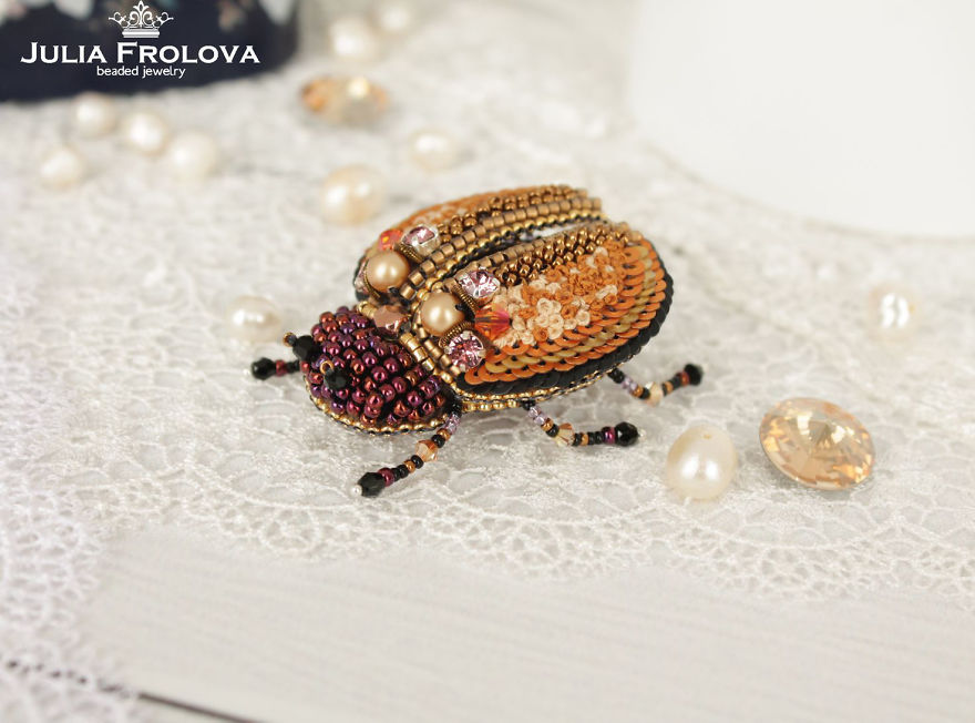 Beetles Reunion: Beaded Insects By Julia Frolova
