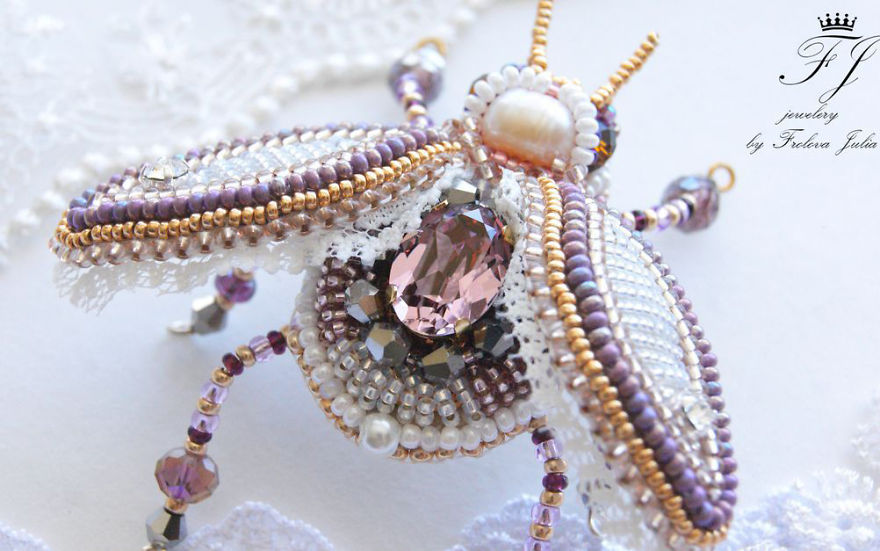 Beetles Reunion: Beaded Insects By Julia Frolova