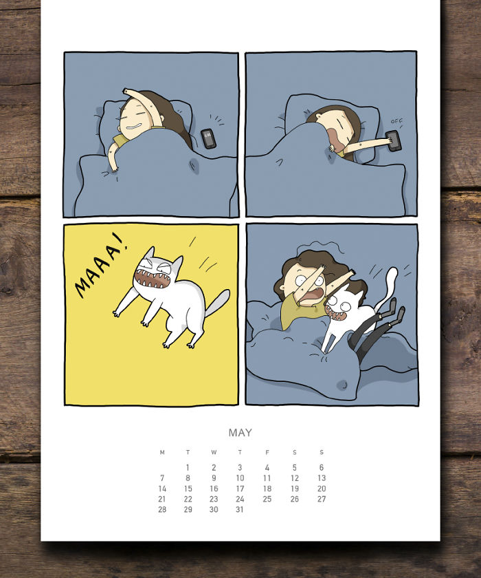 Cats Wall Calendar 2018