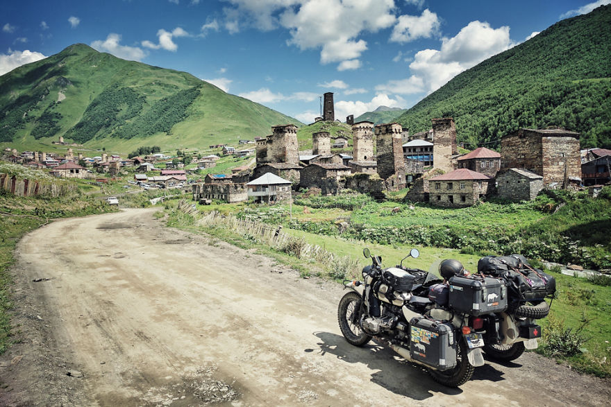 We Took Less-Traveled Roads To The Caucasus Mountains With Our 5-Year-Old Son Sitting In A Sidecar We Took Less-Traveled Roads To The Caucasus Mountains With Our 5-Year-Old Son Sitting In A Sidecar