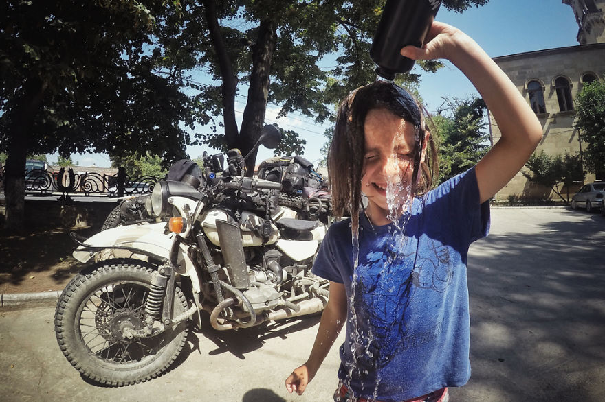 We Took Less-Traveled Roads To The Caucasus Mountains With Our 5-Year-Old Son Sitting In A Sidecar We Took Less-Traveled Roads To The Caucasus Mountains With Our 5-Year-Old Son Sitting In A Sidecar