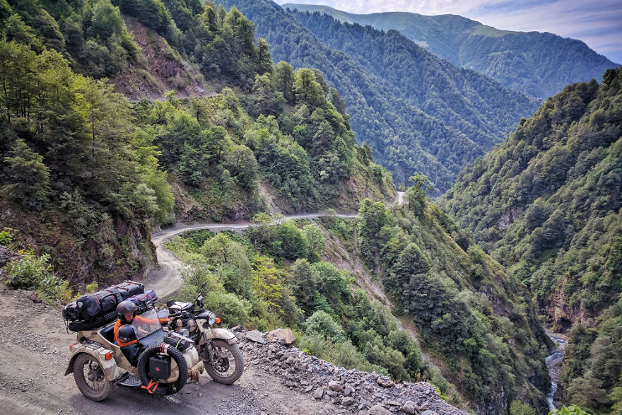 We Took Less-Traveled Roads To The Caucasus Mountains With Our 5-Year-Old Son Sitting In A Sidecar We Took Less-Traveled Roads To The Caucasus Mountains With Our 5-Year-Old Son Sitting In A Sidecar