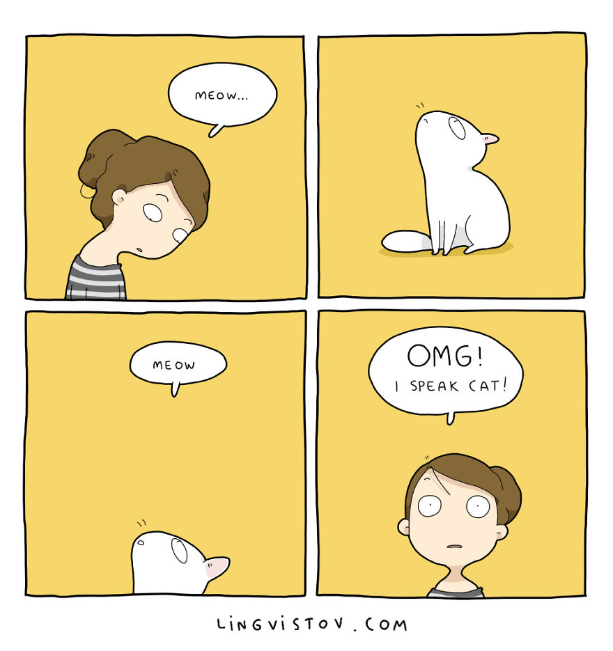 Comics About Life With A Cat