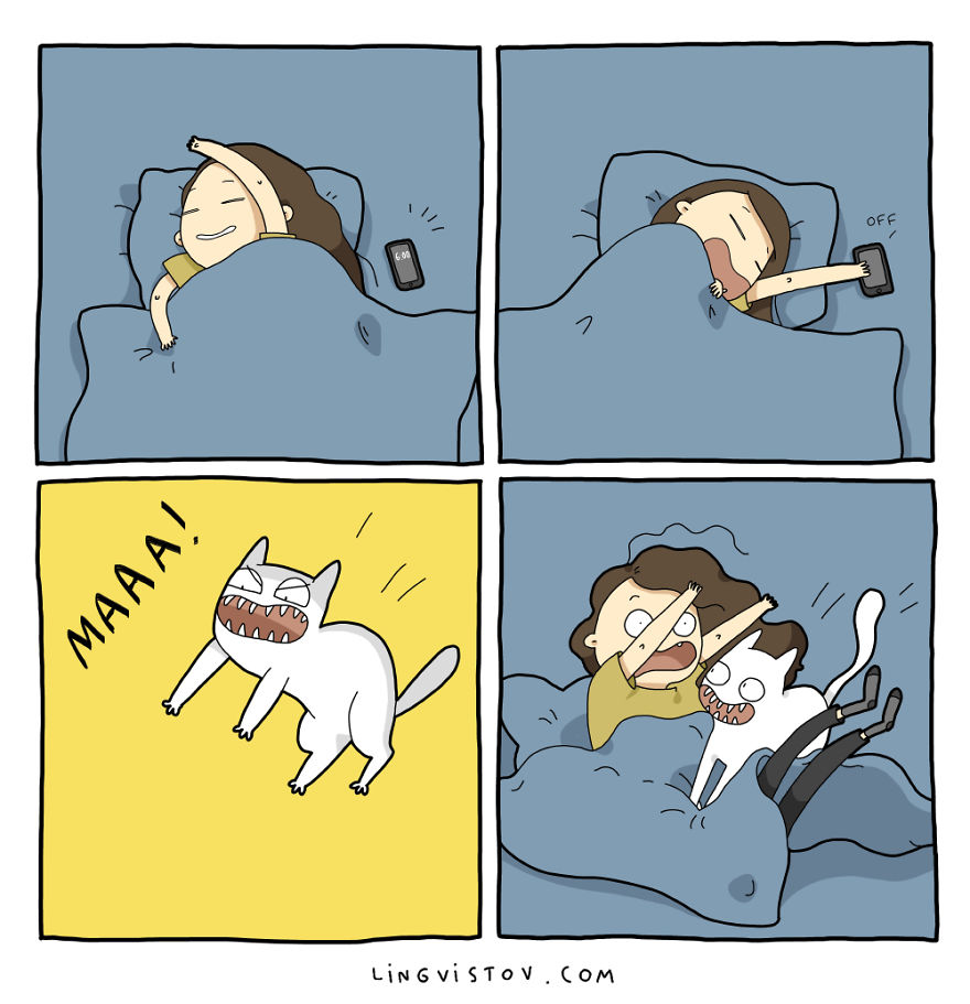 Comics About Life With A Cat