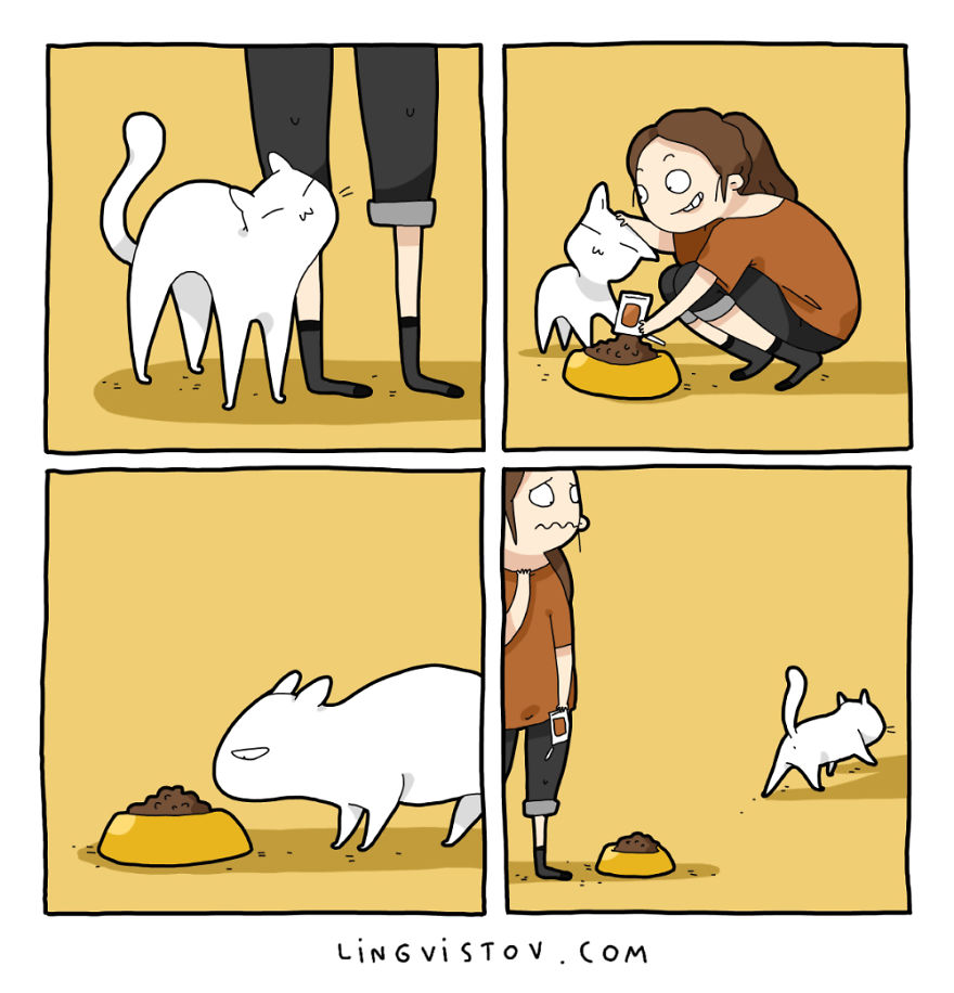 Comics About Life With A Cat