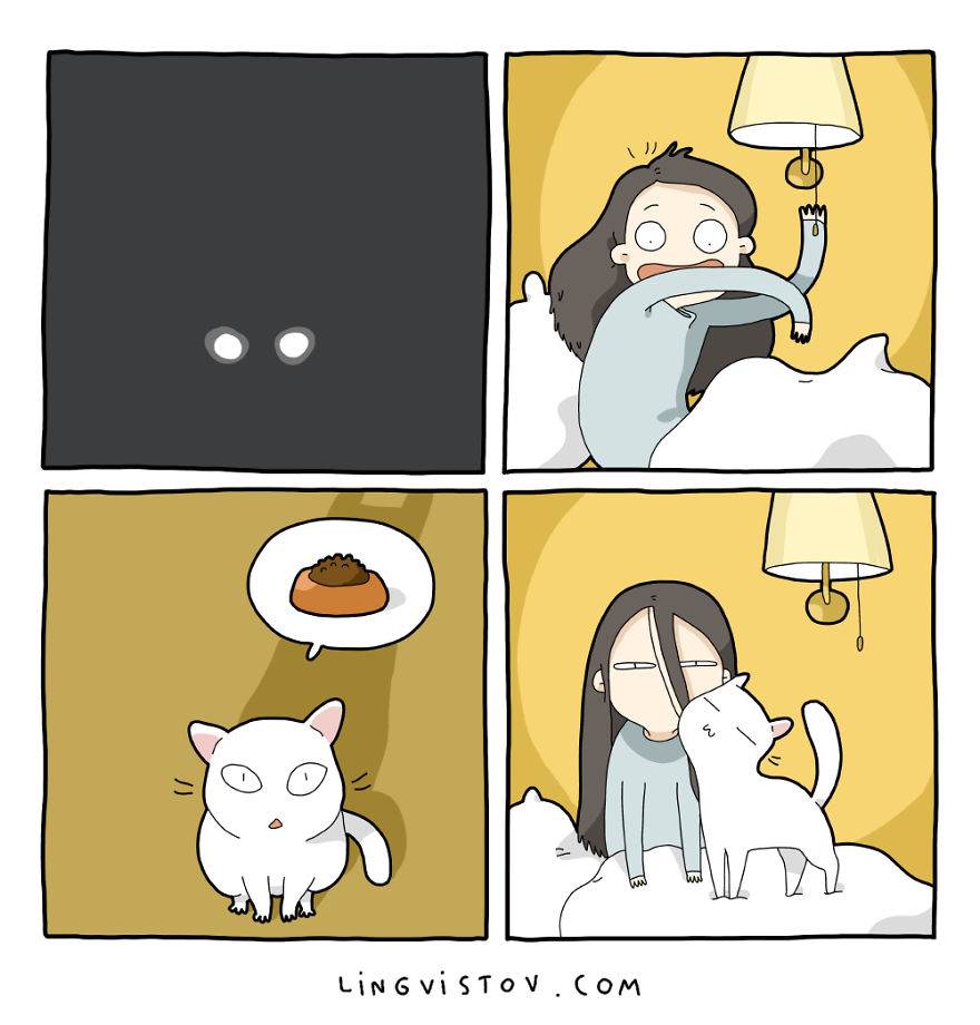 Comics About Life With A Cat
