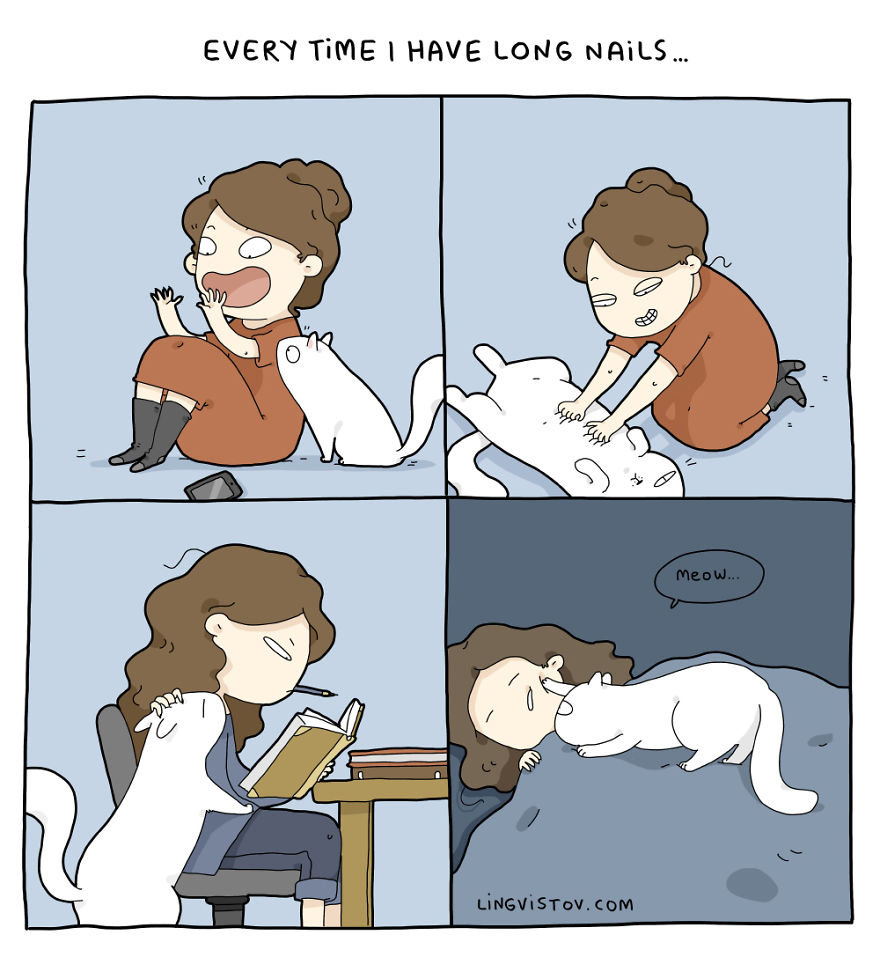 Comics About Life With A Cat