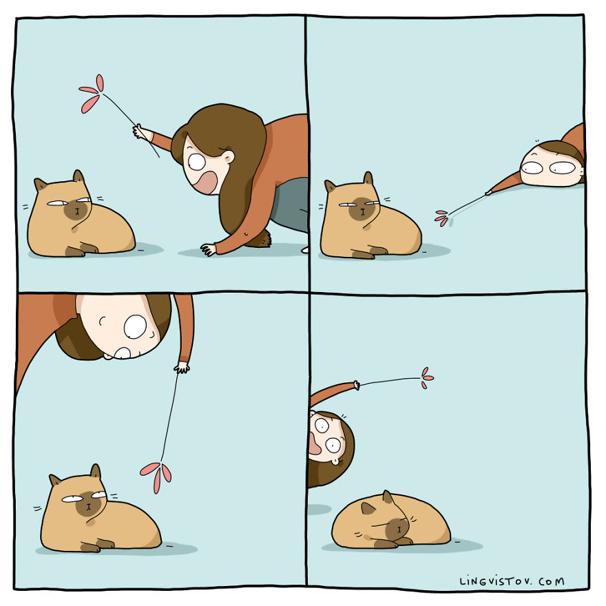 Comics About Life With A Cat