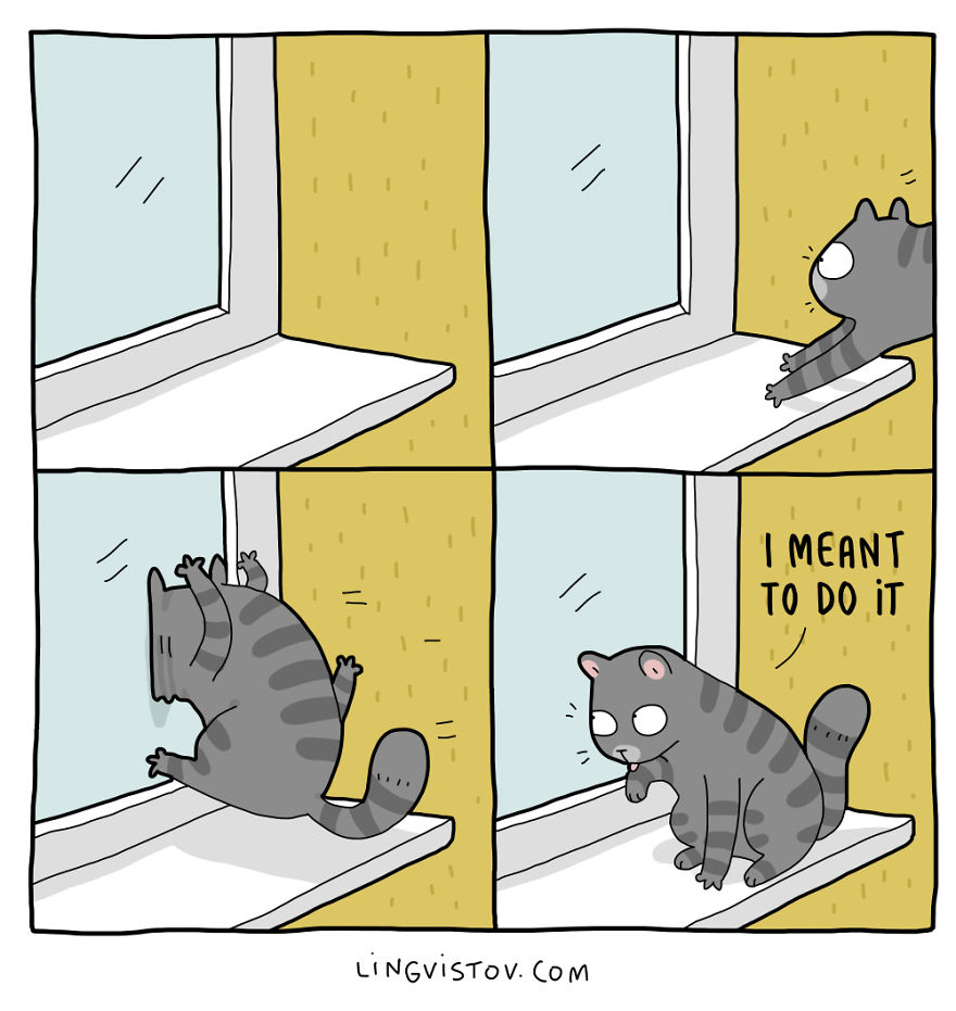 Comics About Life With A Cat