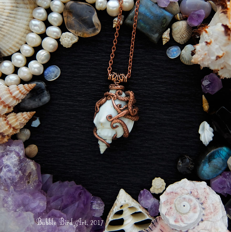 I Make Nature-Inspired Copper Electroformed Jewerly