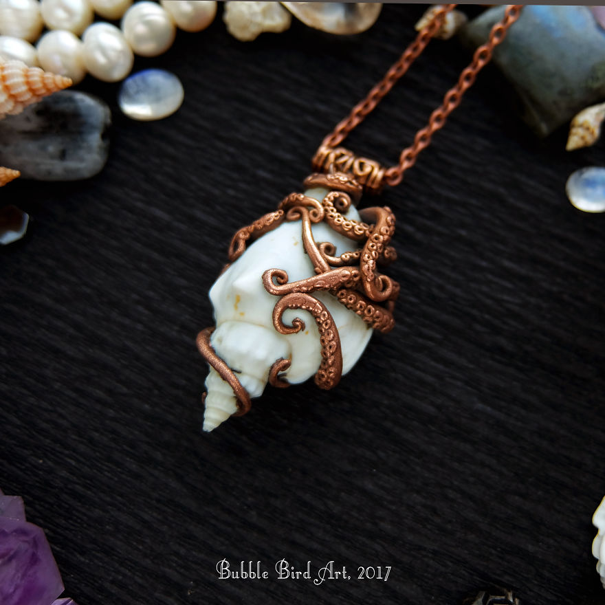 I Make Nature-Inspired Copper Electroformed Jewerly